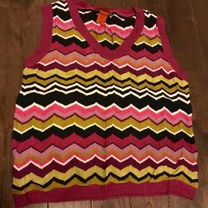 Missoni for Target sweater vest GUC thin material